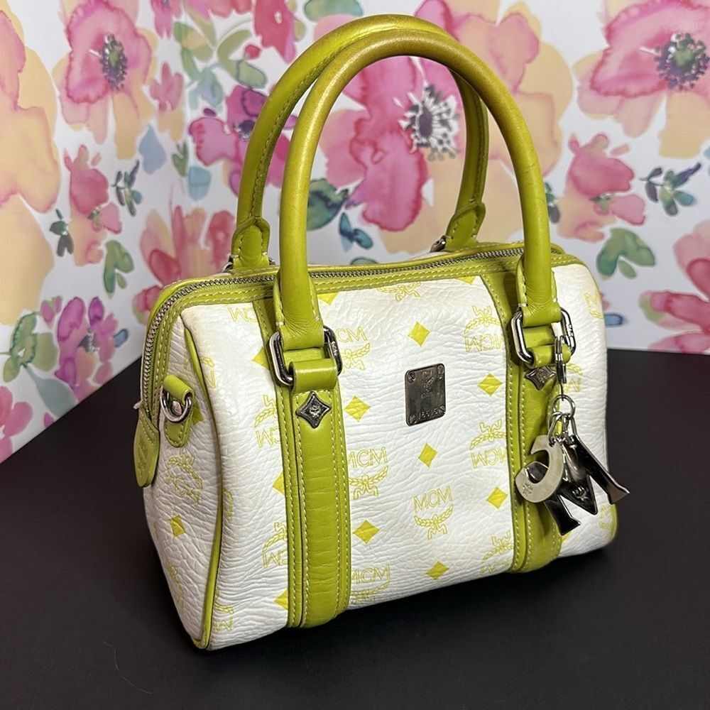 💯Authentic MCM Boston Handbag - Small🍀 - Picture 4 of 16